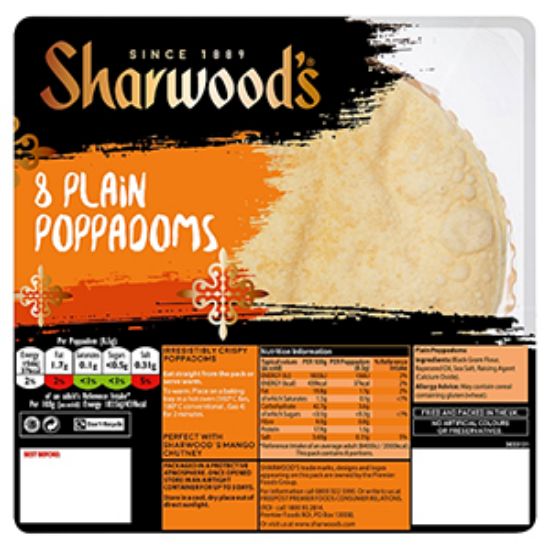 Picture of Sharwoods Poppadom RTE 72g x5